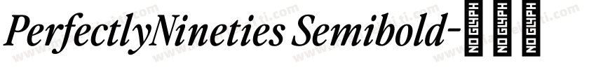 PerfectlyNineties Semibold字体转换